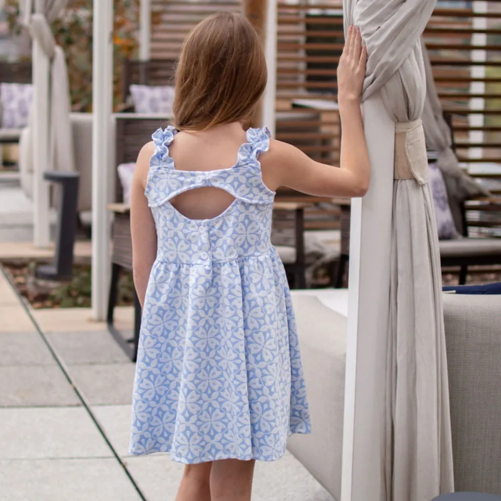 Jacquard Tank Dress - Spanish Indigo